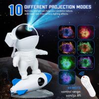Proyector De Galaxia Con Astronauta Luz Nocturna Para Dormitorio Proyección De Nebulosa Rotación 360° Ajustable Regalo Para Niños - details 6