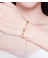 Pulsera De Cadena Y Enlace Con Huella De Perro En Plata De Ley 925 Para Mujer Joyería Moda Lindo Regalo Suertudo WOSTU CQB096 - details 9