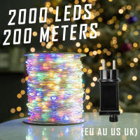 Luces De Navidad LED Impermeables 10-200m Para Jardín Fiesta Decoración Arbolado Matrimonio DIY Con Enchufe Incluido - details 10