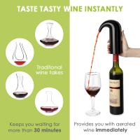 Vaso De Vino Eléctrico Recargable USB Portátil Con Aerador Automático Dispensador De Vino Instantáneo Desencantador De Vino - details 2