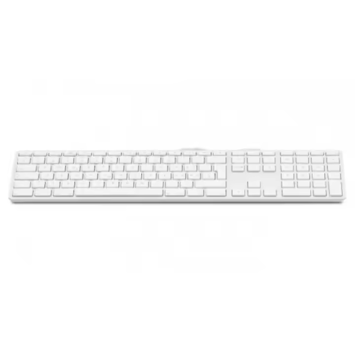Teclado USB Teclado USB con cable de 110 teclas con 2x USB y cubierta superior de aluminio - Holandés - 1