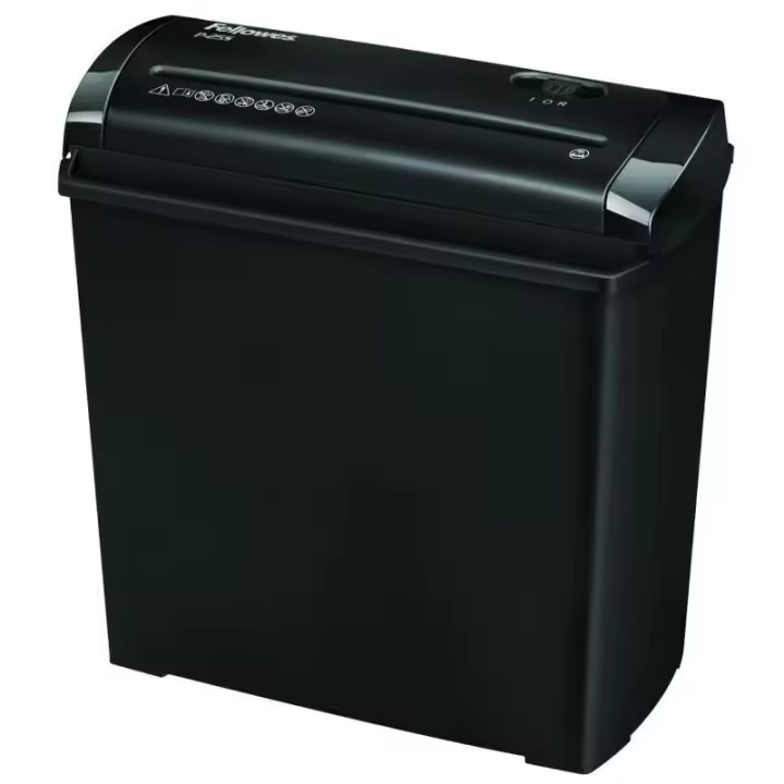 Destructora Fellowes P-25S/ Corte en Tiras de 7mm/ Negra - 1