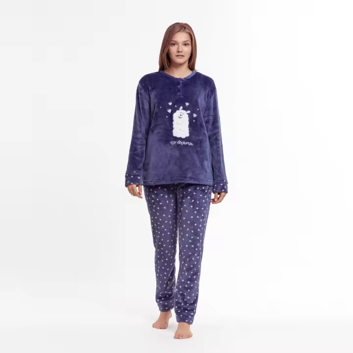 Mini Kitten Pijama Coral Mujer para Invierno - Cómodo y Cálido - 1