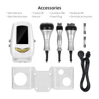 Equipo de belleza y Corporal: máquina de cavitación 40K, moldeadora explosiva, RF, moldeadora de Grasa, equipo de Belleza, equipo de masaje y adelgazamiento, Máquina Corporal 3 en 1, equipo de Belleza profesional para familias, color Blanco. - details 0