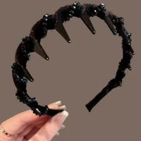 Headband De Mujer Con Borlas Cinta Para Afeitar Dientes Antideslizante Accesorio De Moda Para El Cabello Uso Casual - details 7