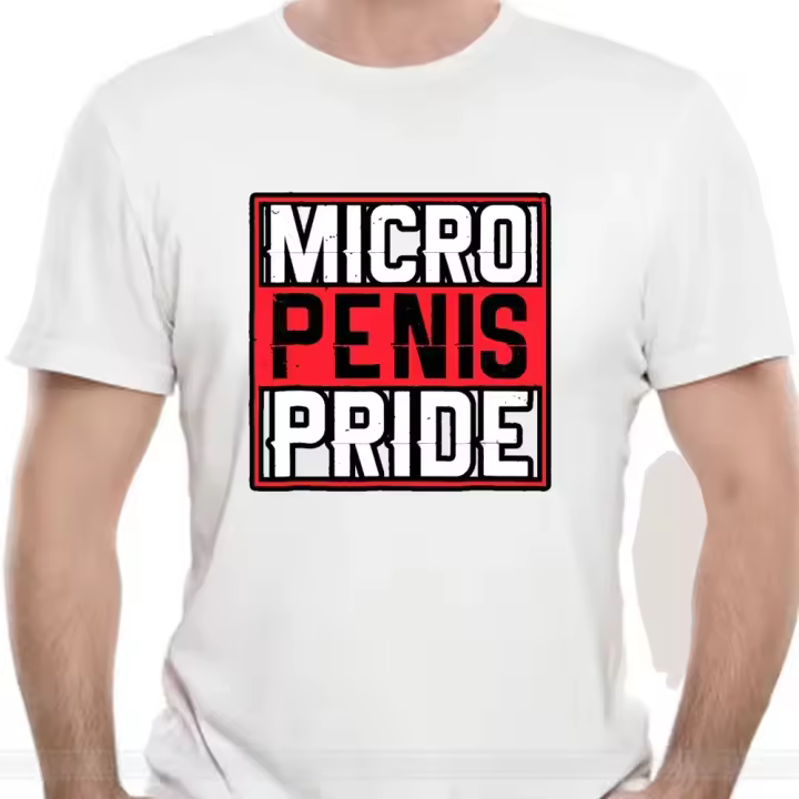 Camiseta De Algodón Para Hombre Con Diseño De Orgullo Pene Micro Moda Casual Transversal Cómoda Y Ligera Para Todo El Año - 1