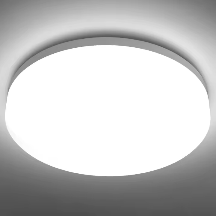 Lámpara de baño de 12 W, impermeable, pequeña, con forma de cúpula, moderna, empotrada, ideal para cocina, mampara, inodoro, porche, dormitorio, lavadero y más. - 1