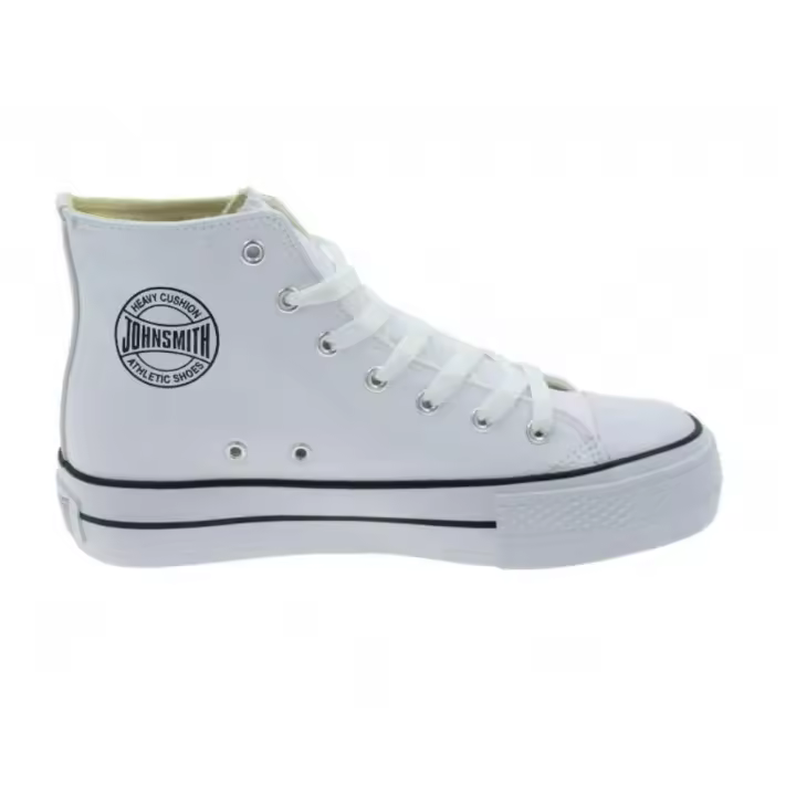 ZAPATILLAS MODA LONA JOHN SMITH LIBEL HIGH MUJER. Blanco - 1