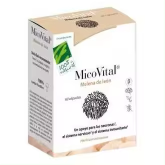 100% Natural Micovital Melena Leon 60Caps - 1