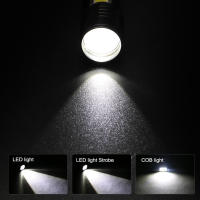 Linterna Táctica Recargable LED Mini COB+XPE Torcha Portátil Para Camping Con Clip De Pluma Zoomable Y Luz Focal Ajustable Impermeable 450 Lumen - details 3