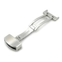Hebilla De Reloj De Acero Inoxidable Sólido 14mm-22mm Con Clavija De Mariposa Plata Para Repuesto De Pulsera Compatible Con Marcas Tradicionales - details 7
