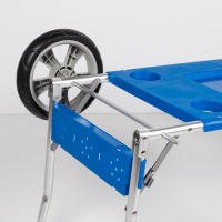 Carro de playa plegable Aktive convertible en mesa 2 en 1, medidas 50x78,5x105cm, Peso máx 30kg.Fácil de guardar y transportar. - details 6