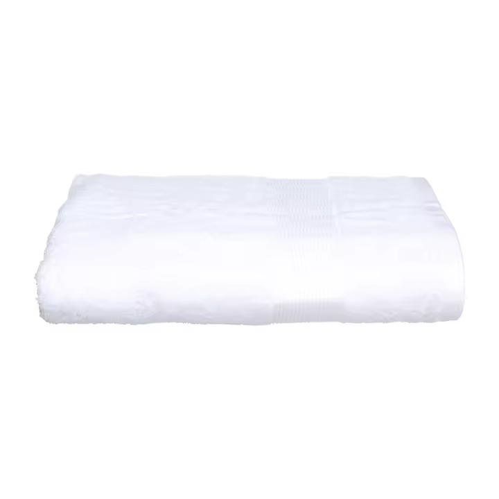 TOALLA DE RIZO 450g COLOR BLANCO 100x150cm - 1