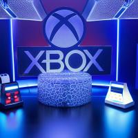 Lámpara De Noche 3D LED Para Habitación De Juegos XBOX Iluminación De Escritorio Decoración Para Gamers Regalos Para Niños Forma De Logo De Mesa - details 3