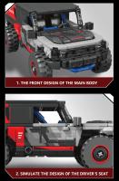 Bloques De Construcción De Coche Rally Off-Road 438PCS SUV De Carreras En La Ciudad Juguetes Educativos DIY Para Niños Regalos De Vacaciones MOC Bloques De Modelado - details 5