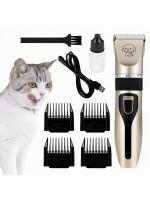 Set De Recortadora Eléctrica Para Mascotas Con Carga USB Trimmer De Pelo Para Perros Y Gatos Herramienta De Peluquería Para Animales Regalo Para Mascotas - details 0