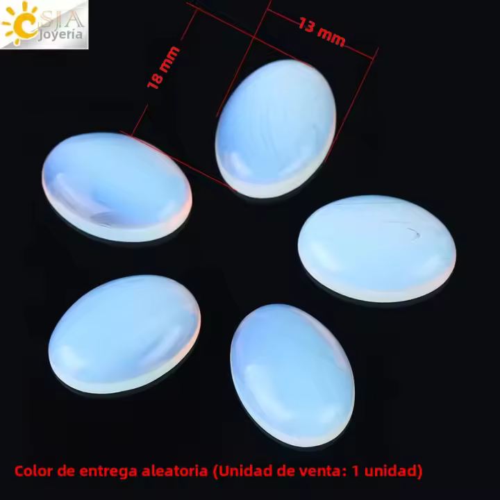 CSJA Piedras Preciosas De Opal Sin Agujero Bolas Redondas Y Ovaladas 13x18mm 30x40mm Para Joyería Hecha a Mano Anillos DIY F523 - 1