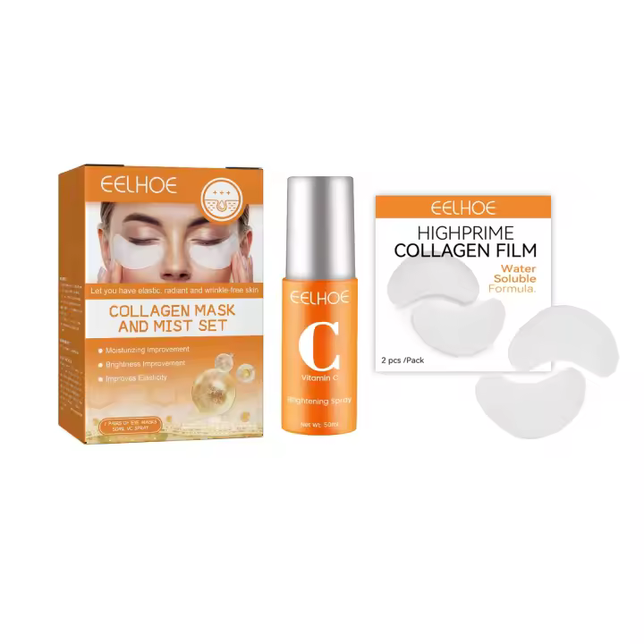 Eelhoe Set de Mascarilla para Ojos de Colágeno en Spray: Recombinación Reversa, Antiarrugas, Antiedad, Reposición de Humedad con Colágeno. - 1