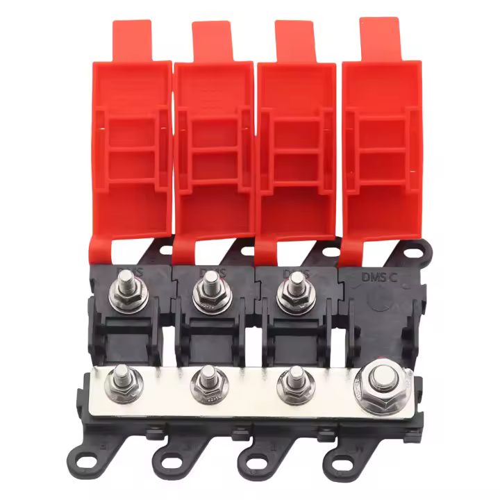 Bloque De Fusibles MIDI 3/4/5/6 Maneras 200A Tipo De Tornillo Para Distribución De Energía Marítima SUV RV Carro Barco Autobús - 1