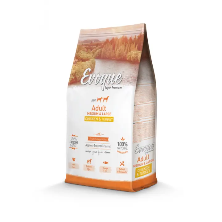 EVOQUE ADULT MEDIUM/LARGE POLLO 12 Kg, - 1