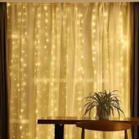 Luces LED De Navidad Para Cortina Control Remoto Y USB Decoración Para Habitación Y Ventana Luz De Fondo Para Fiesta Y Hogar - details 7