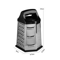 Rallador Profesional De Acero Inoxidable Con 6 Lados Multipropósito Cortador De Verduras Y Queso Manual Herramientas De Cocina - details 3