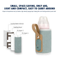 Bolsa Calentadora De Botella Para Bebé USB Powered Portátil Para Viaje Con Termostato Aislada Para Calentar Leche Para Coche - details 23