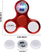 Spinner Juguete anti ansiedad Reductor alivio del estres, plata , niños, adultos, NUEVO, ENVIO 24H - details 0