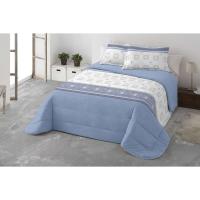 Mercatienda.es Edredón Nórdico Sherpa Azul Cama 150 | Grueso 700gr/m2 - Térmico Invierno + Cuadrantes Regalo - details 6
