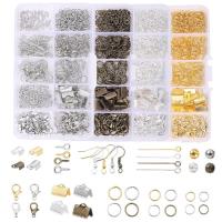 Juego De 10 Cuadrículas De Accesorios Para Joyería Con Anillos Abiertos De Cobre Gancho Para Pendientes Herramientas Para Fabricación De Joyas - details 0