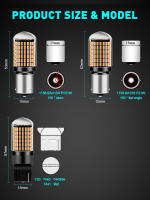 2Pcs Luz De Señal LED T20 7443 Lámpara De Freno LED 1157 3157 Luz De Retroiluminación LED BA15S Py21W CANBUS Para Coche Universal 12V - details 8