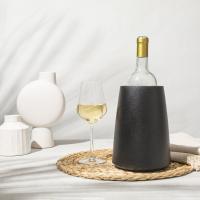 Vacu Vin Cubitera enfriadora para botellas de vino "Elegant" negra - details 0