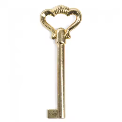 Llave Clásica Latonada L85mm - Herrajes para Muebles - 1