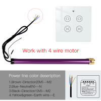 Interruptor Doble De Cortina Inteligente MOES Tuya Smart Life WiFi RF Para Rollos Con Motor Eléctrico Compatible Con Google Home Alexa - details 17