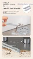 360-Degree Rotating Crevice Cleaning Brush with Tweezers - Ideal for Bathroom Tiles & Kitchen Countertops, Hard Bristles for Easy Wall & Floor Cleaning - details 6