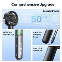 TOPK Mini Ventilador Portátil 1200 mAh – Ventilador de Mano Recargable USB con 3 Velocidades, Ideal para Viajes, Camping, Oficina y Uso Diario          Preguntar a ChatGPT - details 6
