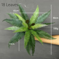 Gran Ferni Artificial De Palma Tropical Plantas Falsas Para Decoración De Jardín Al Aire Libre Hojas Caídas De Plástico Colgante En La Pared - details 2