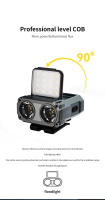 Linterna Frontal LED Recargable Ultra Brillante Mini Para Pesca Y Camping Con Sensor Y Luz De Cabeza Impermeable Clip En La Cara - details 4