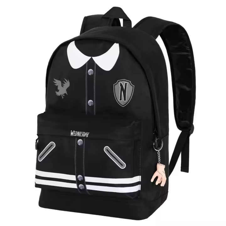 Wednesday Miércoles Varsity Mochila HS FAN 2.0, Negro - 1