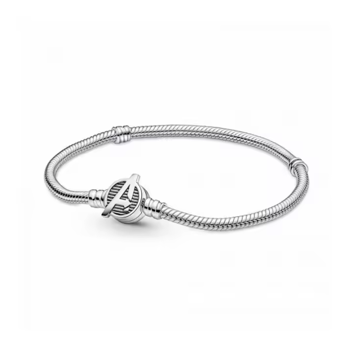 Pulsera Pandora Moments Cadena de Serpiente Cierre Logo Los Vengadores de Marvel - 590784C00 - 1