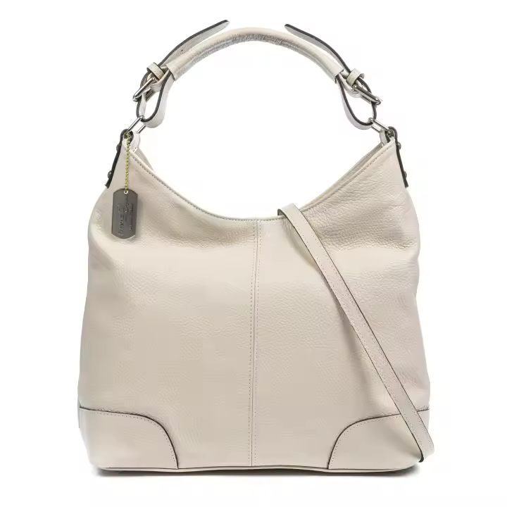 FIRENZE ARTEGIANI Ascoli bolso de hombro piel auténtica dollaro 36x12x26cm - 1