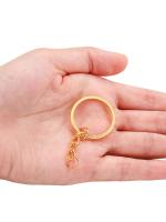 Llavero De Largo Anillo Dividido Dorado Y Bronce Para DIY Joyería 20 Piezas Llaveros Redondos Metálicos Unisex Para Negocios Al Por Mayor - details 5