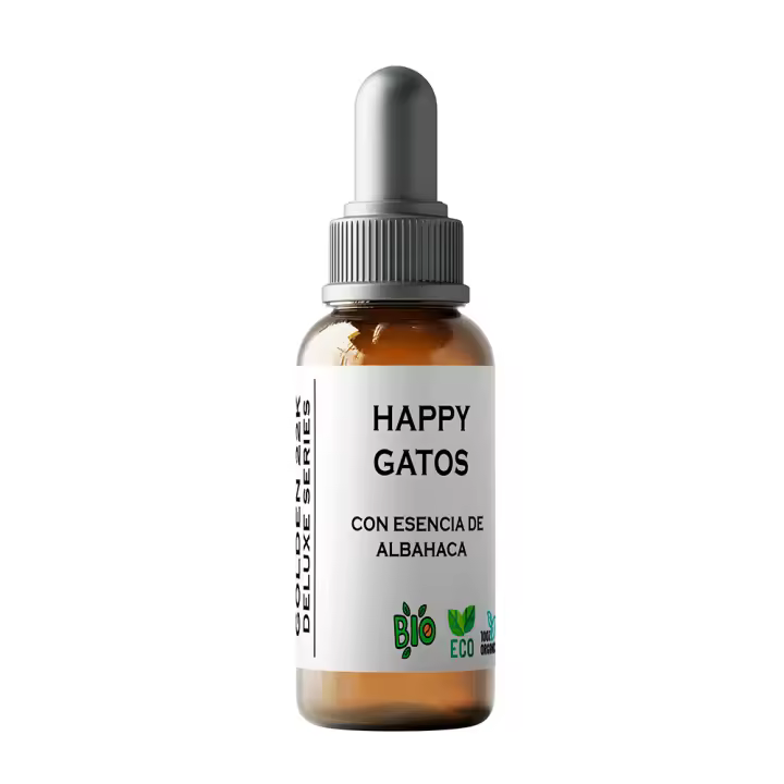 GOLDEN 22K HAPPY GATOS ESTIMULANTE A BASE DE ESENCIA DE ALBAHACA - 1
