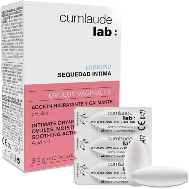 Cumlaude Lab Lubripiù 10 Óvulos | Sequedad Íntima | Apto Para Cualquier Etapa | Acción Hidratante y Calmante - 1