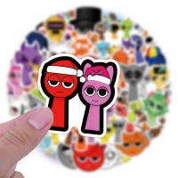 56Pcs Etiquetas Incredibox Sprunki DIY Para Scrapbooking Teléfono Luggage Skateboard Resistentes Al Agua Pegatinas De Material Mixto - details 3