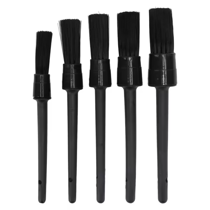 Cepillo para Detalles Interiores y Exteriores de Coche, 5 Uds., Súper Suave, Negro - 1