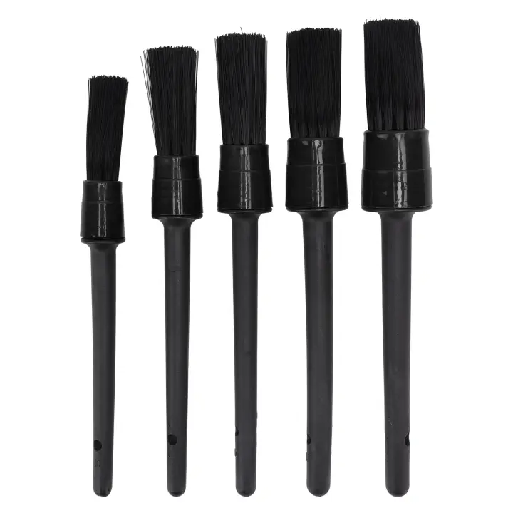 Cepillo para Detalles Interiores y Exteriores de Coche, 5 Uds., Súper Suave, Negro - 1