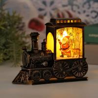 Lámpara De Noche De Tren Vintage Decoración Navideña LED Batería Potenciada Interior Festiva Decoración De Mesa Portátil - details 3