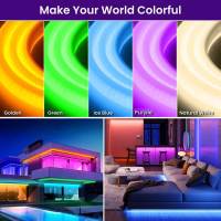Luces Neón RGB FLEXIBLE Y Impermeables Para Decoración Interior De Hogar LED Para Dormitorio Cocina DC Certificación CE ROHS - details 5