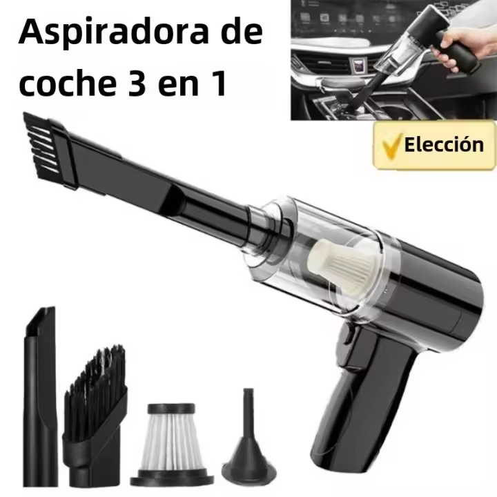 Aspiradora Portátil De Alta Potencia Mini Sin Cable 6000PA Succión Fuerte Recargable Colección De Polvo Para Coches Espacios Pequeños Y Gaps Del Teclado - 1